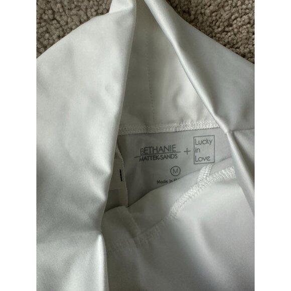 LUCKY IN LOVE x Bethanie Mattek Sands White Workout Leggings Sz M NEW with tags - Picture 5 of 7